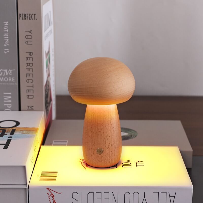 ShroomAura | Portobello Nattelys Brun Stor Nuvenci.dk