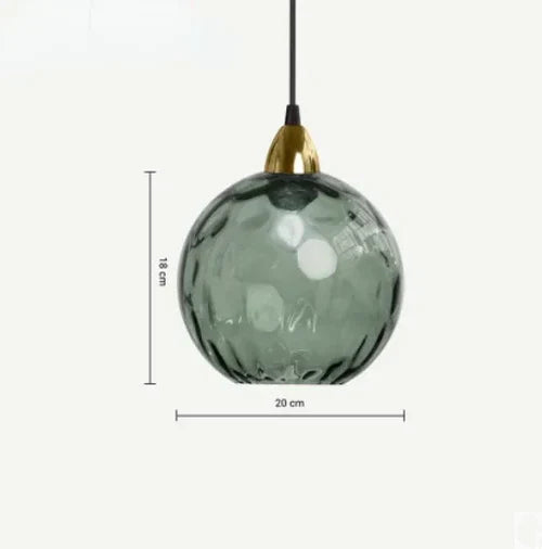 SilvaGlobe | Glas Kugle Pendelampe Mørk grøn Nuvenci.dk