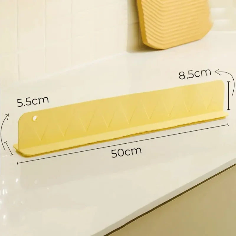 SinkSafe | Silikone Vaskeskum Sprøjtbeskyttelse med Sugekopper Gul Nuvenci.dk