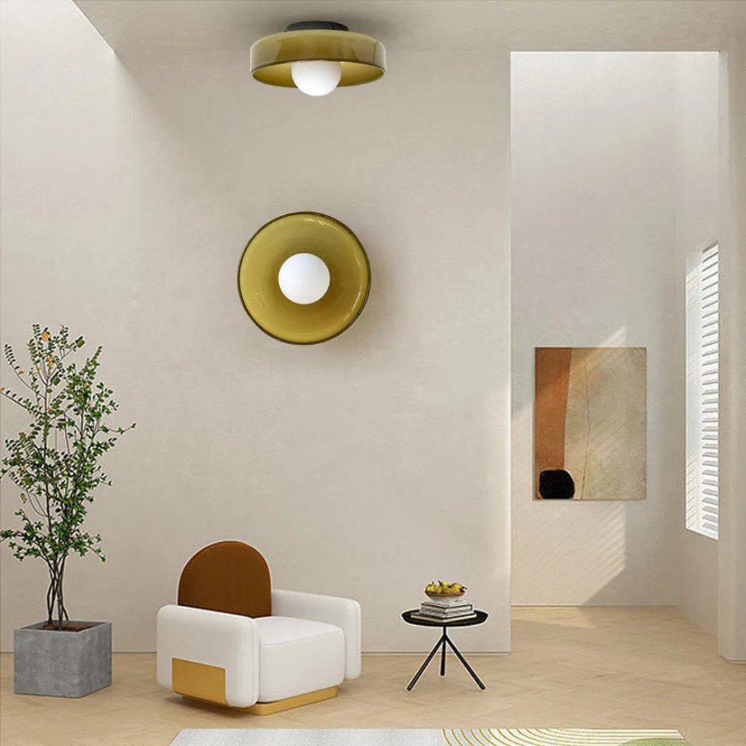 SkyLumi | Rund Loftlampe med Stilfuld Funktionalitet Nuvenci.dk