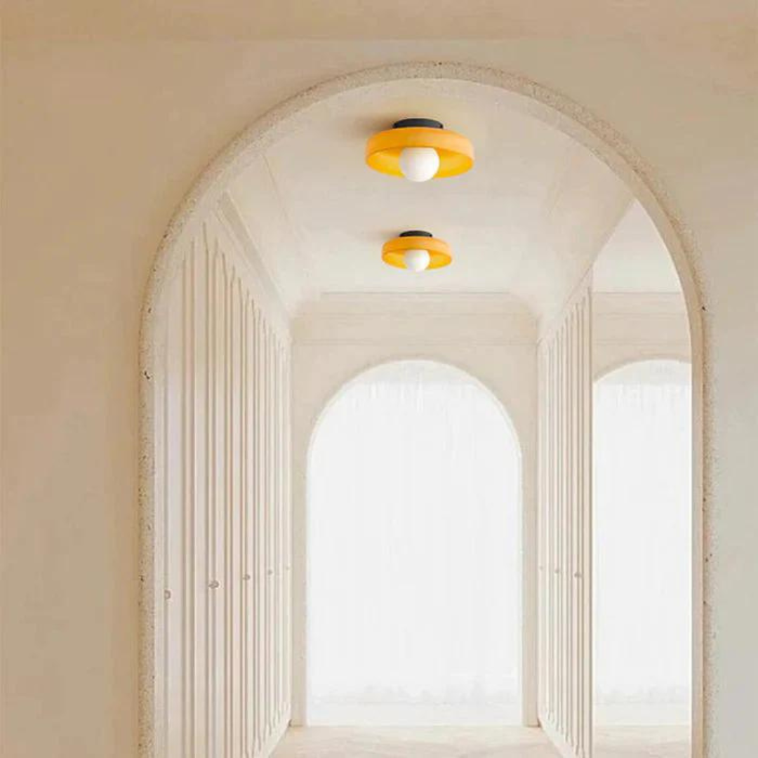 SkyLumi | Rund Loftlampe med Stilfuld Funktionalitet Nuvenci.dk