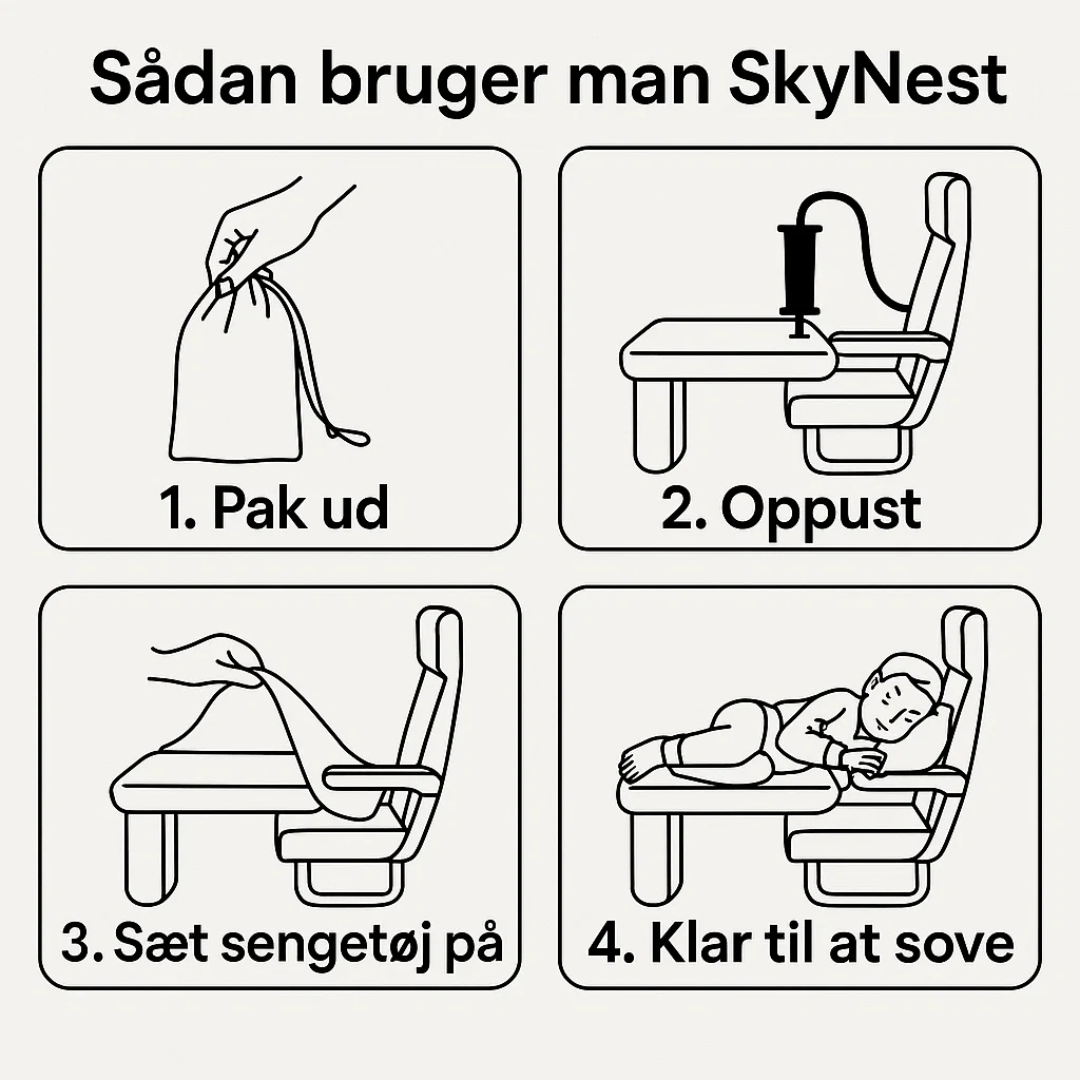SkyNest | Oppusteligt rejseborde til børn Nuvenci.dk