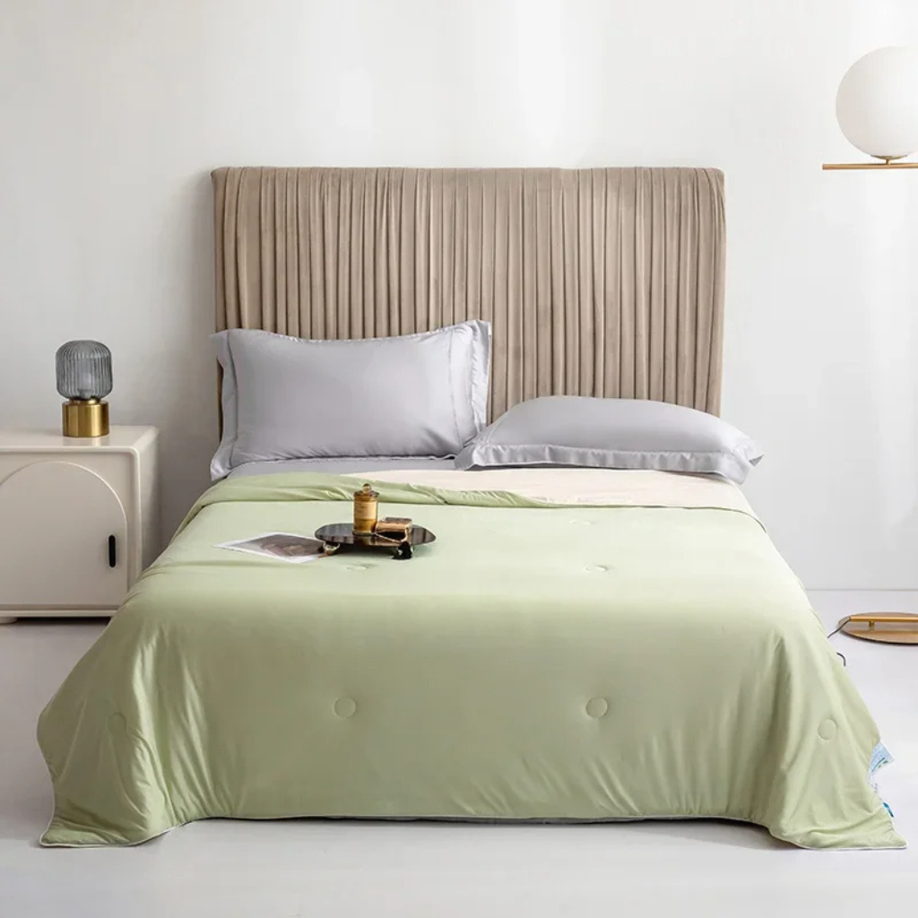 SleepCool | Kølende tæppe til god søvn om sommeren Grøn Nuvenci.dk