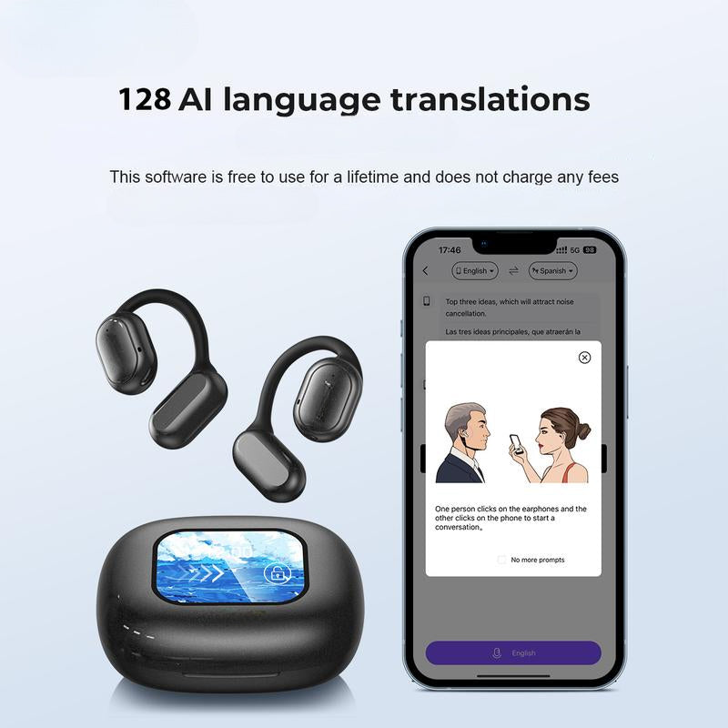 SmartSpeak | AI Translator Earbuds Realtidsoversættelse, problemfri kommunikation Nuvenci.dk