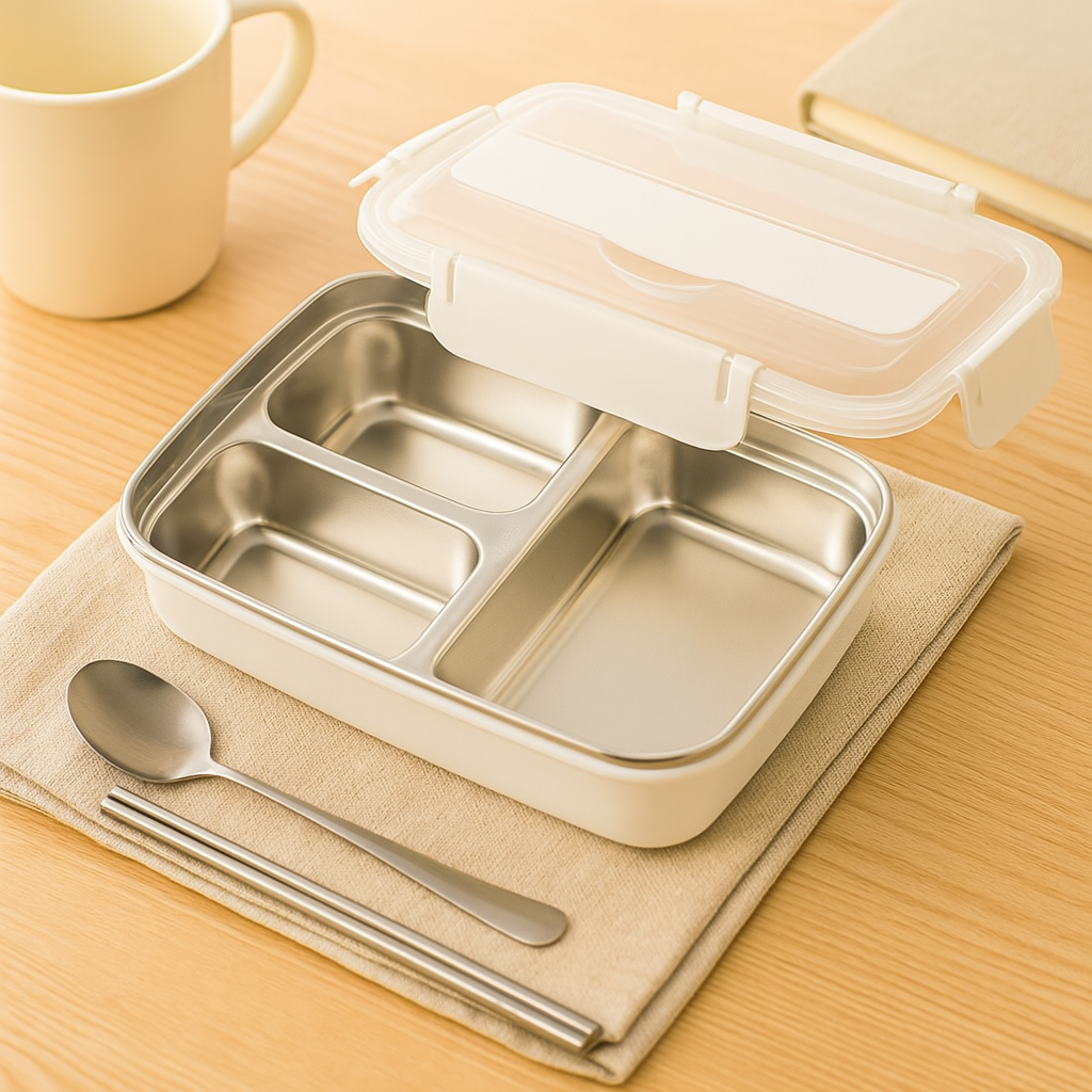 SnackMate | Madkasse – Lækagesikker og Organiseret Opdeling Hvid Nuvenci.dk