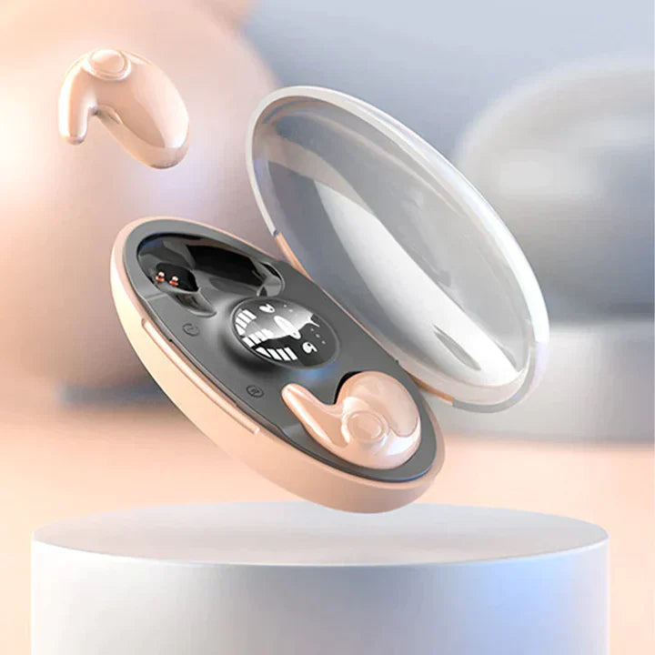 SnoozePods | Trådløse Mini-Sov Høretelefoner med Støjreduktion & Lang Batteritid Beige Nuvenci.dk