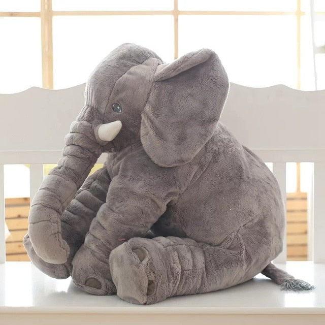 SnugBuddy | Blød elefant-krammepude til babyer 40cm Grå Nuvenci.dk