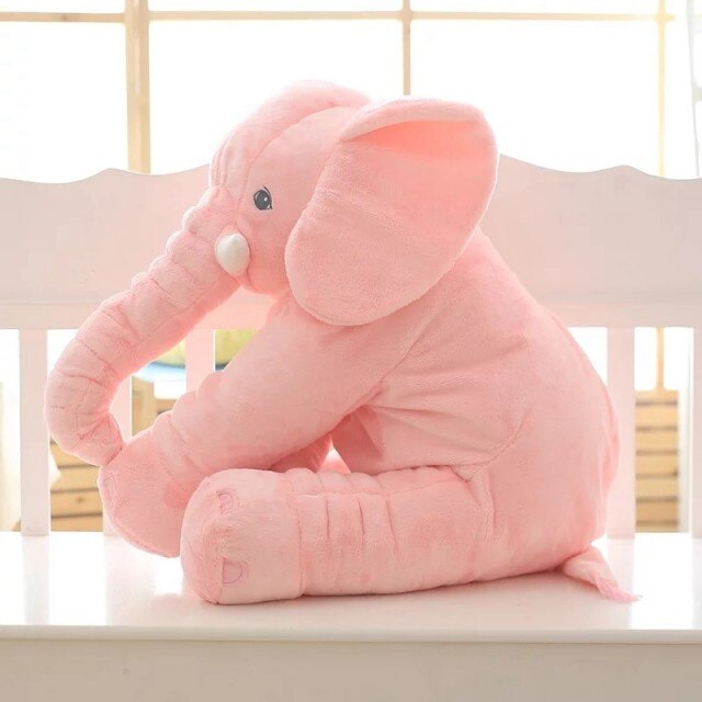 SnugBuddy | Blød elefant-krammepude til babyer 40cm Rosa Nuvenci.dk