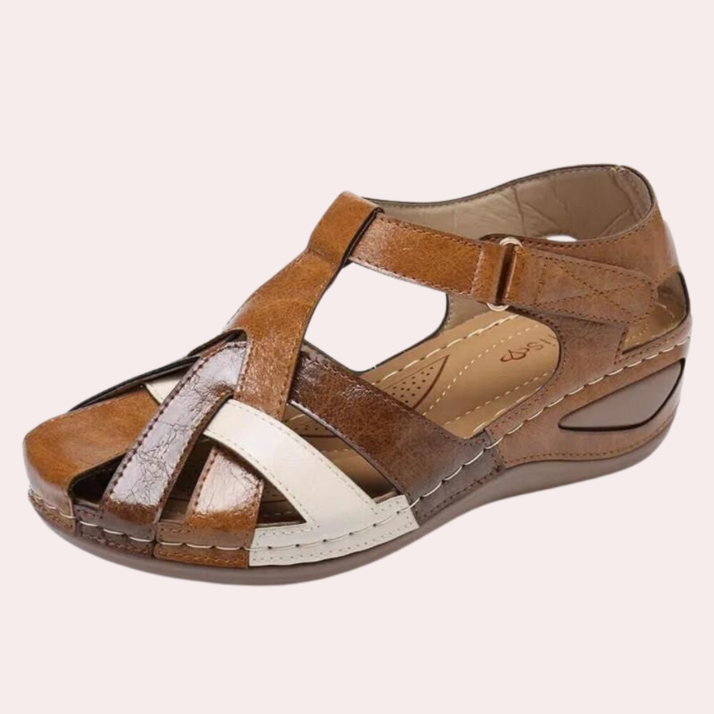 Sofia | Komfortable Ortopædiske Sandaler | Dame Brun Nuvenci.dk