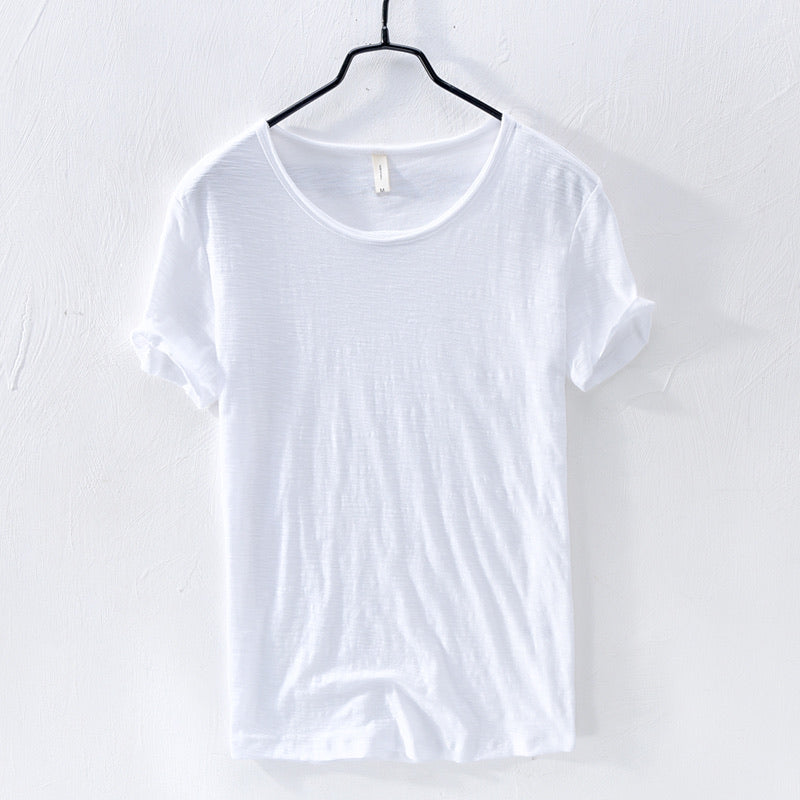 Spencer | Klassisk T-shirt til Heldags Komfort Hvid Nuvenci.dk