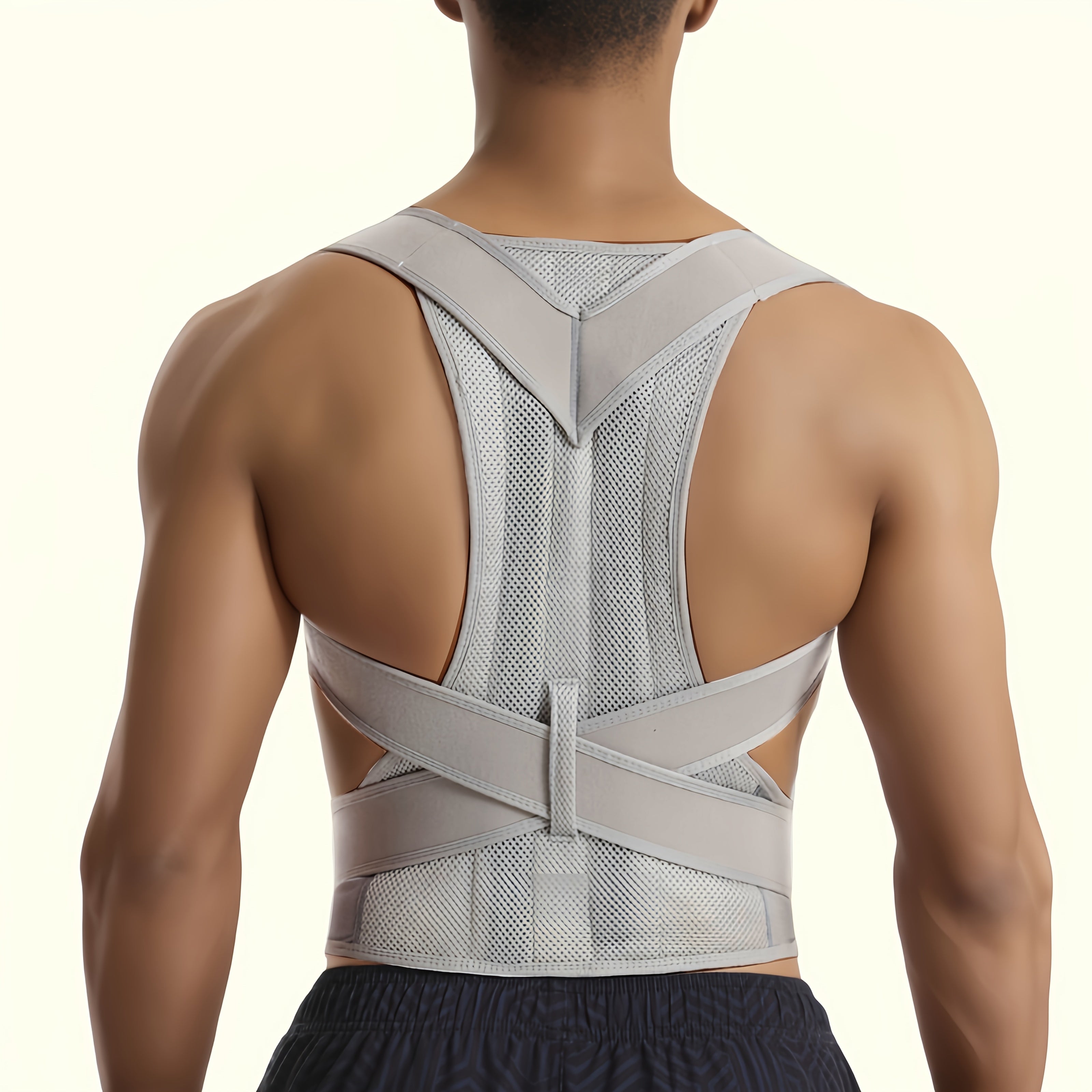 SpineShield | Unisex Rygrem for Kropsholdningskorrektion Grå Nuvenci.dk