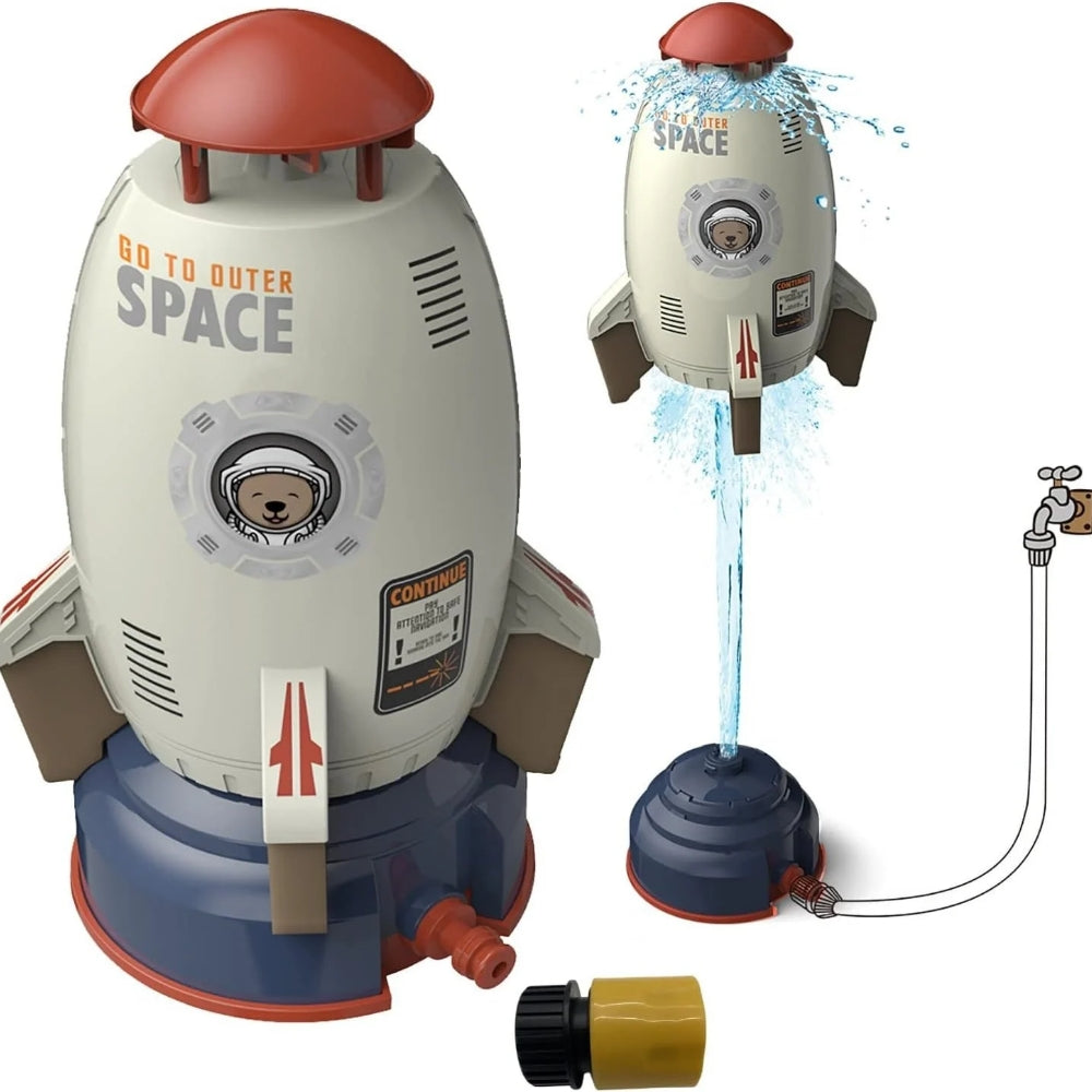 SplashRocket | Flyvende vand sjov med 360° sprinkler Hvid Nuvenci.dk