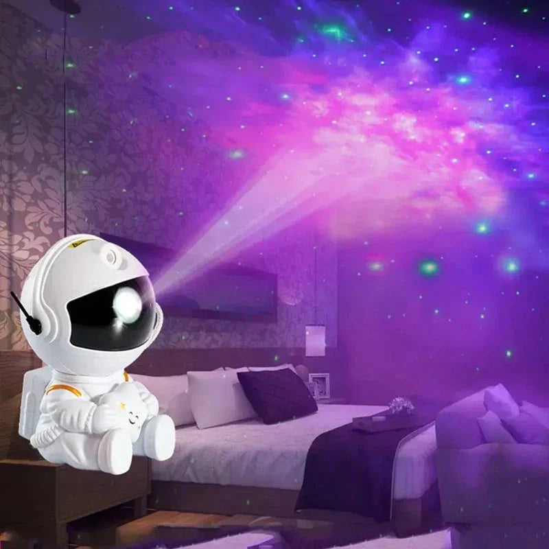 StarNeon | Trådløs Galaxy-projektionslampe Sort holder en stjerne Nuvenci.dk
