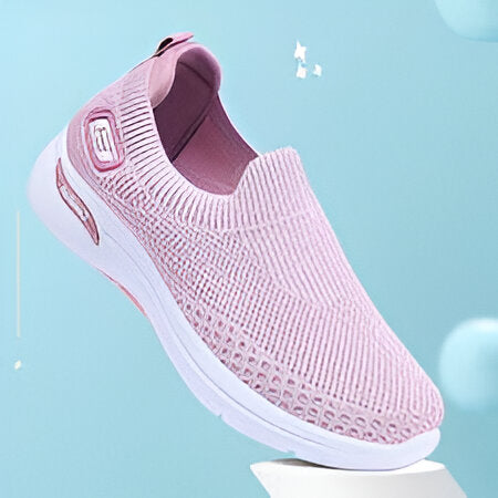 Thea | Ergonomisk Slip-On Komfortsko | Damemode Lyserød Nuvenci.dk