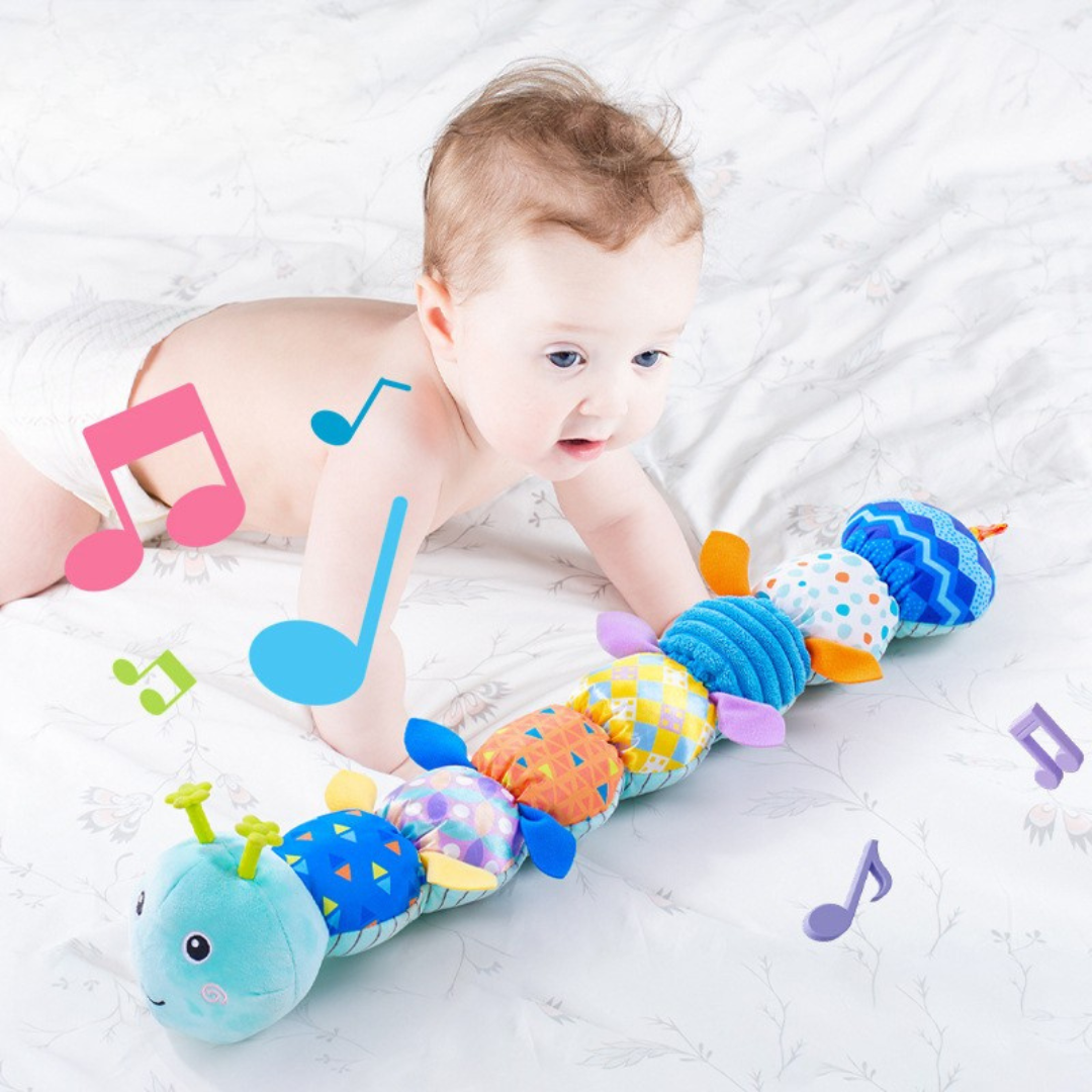 TinyWriggle - Multisensorisk Babylegetøj Blå Nuvenci.dk