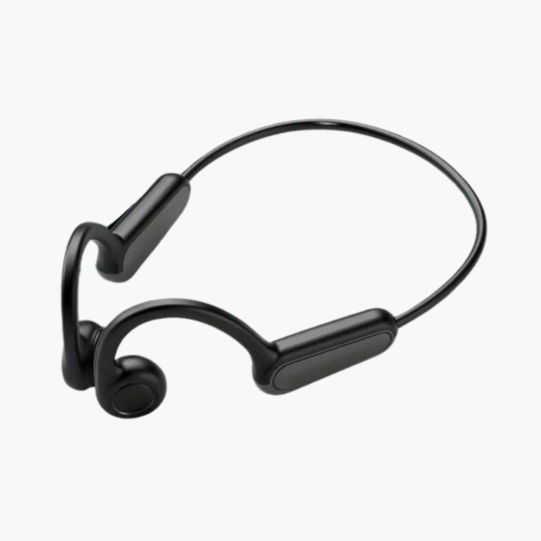 VibeBone | Trådløse Bone Conduction hovedtelefoner til udendørs træning Sort Nuvenci.dk