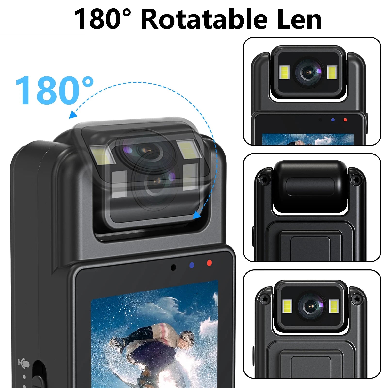 VisionPro | HD-Kropkamera med 128GB lagermulighed Nuvenci.dk