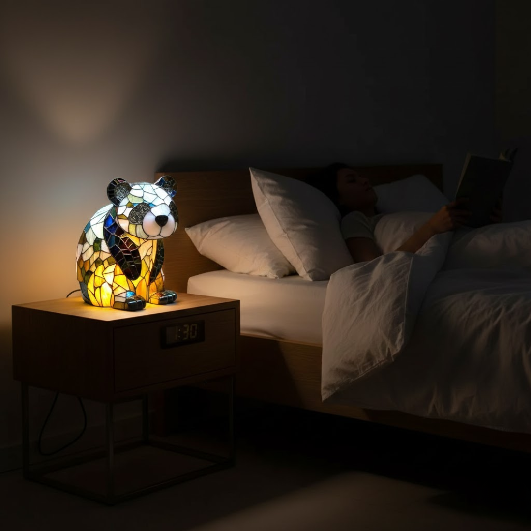 VitraGlow | Kunstlampe mit Tiermotiven aus Buntglas Nuvenci.dk