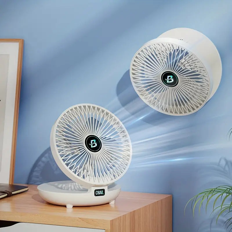 WallBreeze | Multifunktionel & Bærbar Vægventilator Hvid Nuvenci.dk