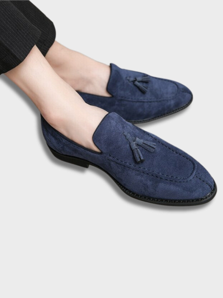 Walter | Komfortabel Klassiker Loafers Blå Nuvenci.dk