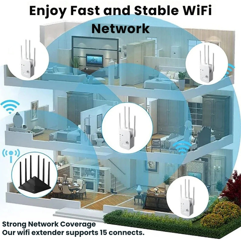 WaveLink | WiFi Repeater – Stabil Dækning til Hele Hjemmet Nuvenci.dk