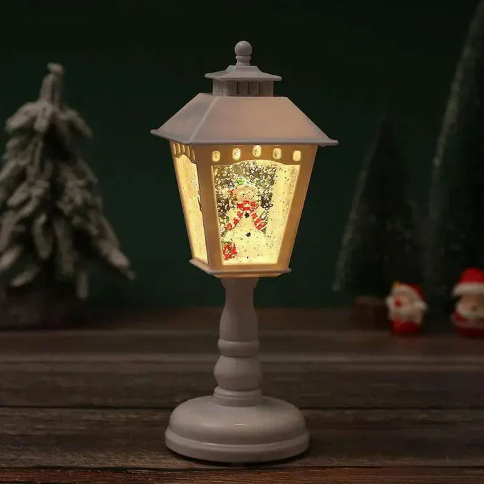 WinterGlow | Julelanterne – Hyggelig Belysning og Sneeffekt Hvid Nuvenci.dk