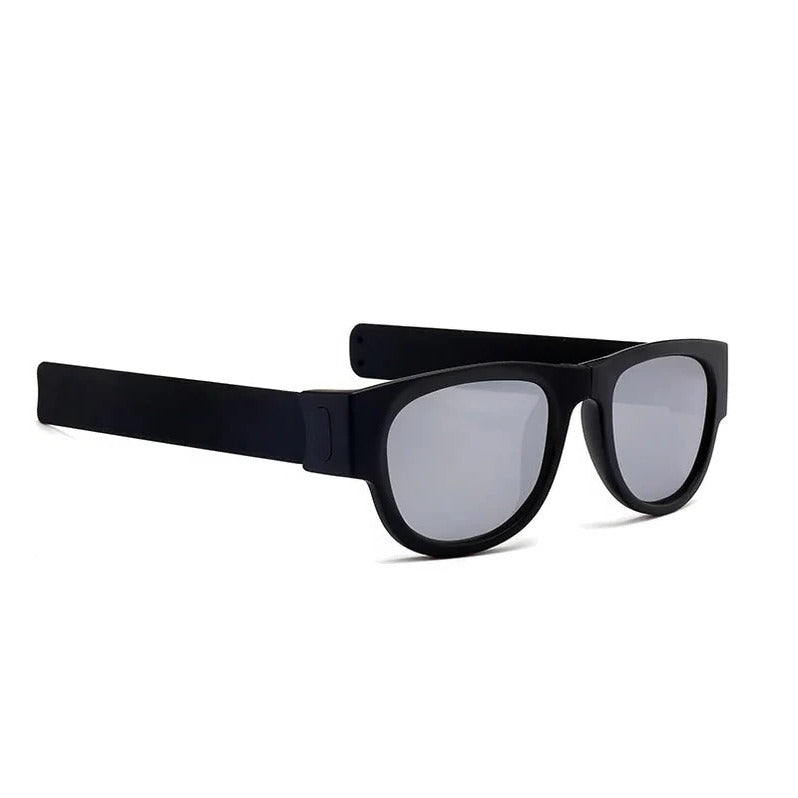 WrapShade | Sammenfoldelig Solbrille Sort Sølv Nuvenci.dk