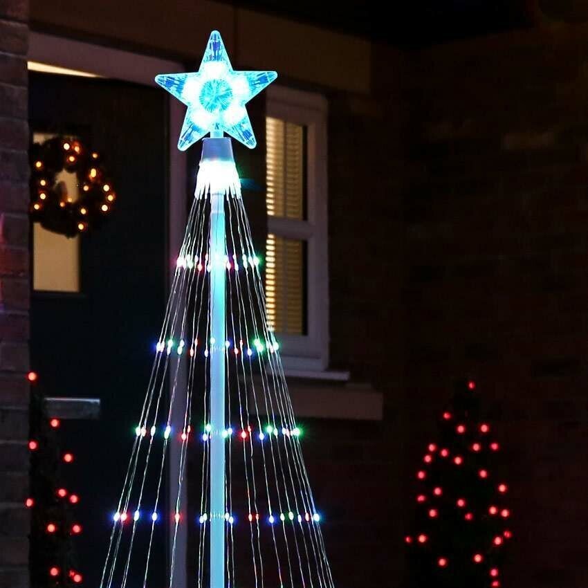 XmasRay | Multifarvet LED Animeret Udendørs Juletræ Lysanimaion Nuvenci.dk