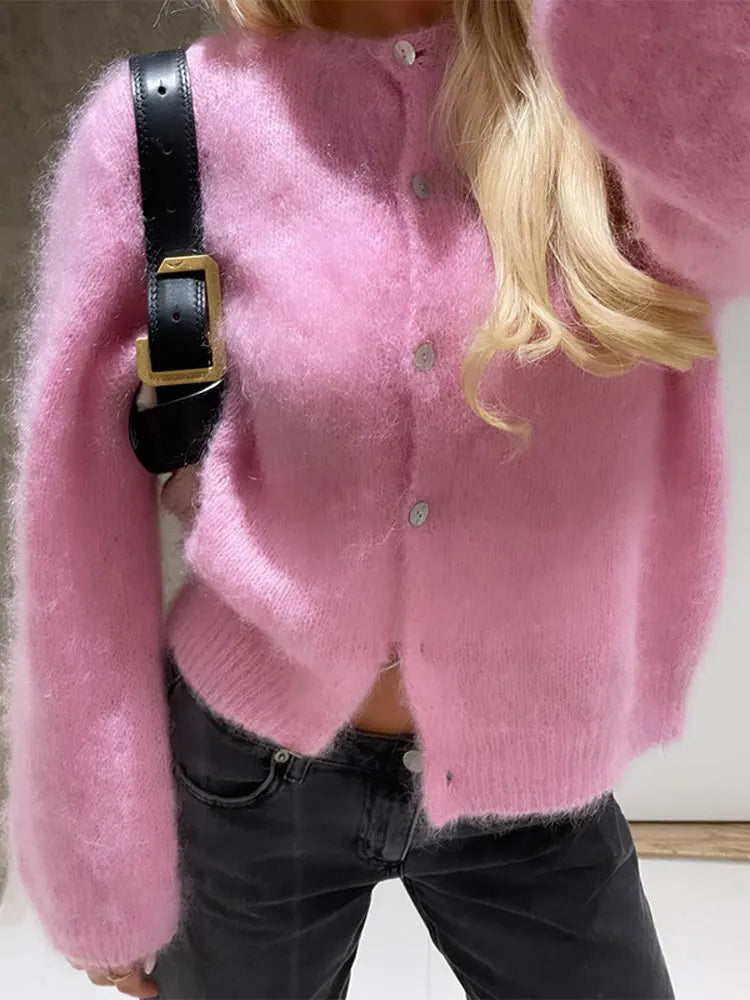 Yeri | Mohair Cardigan – Blød og Tidløs Komfort Nuvenci.dk