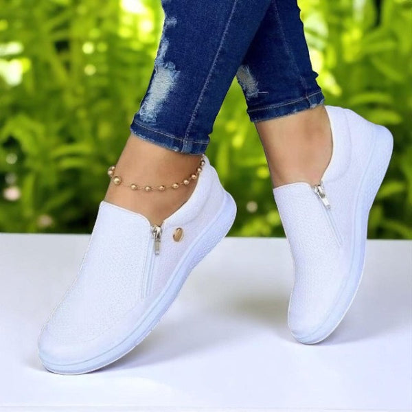 Zello | Letvægts Ortopædiske Sko til Hverdag og Arbejde Hvid Nuvenci.dk